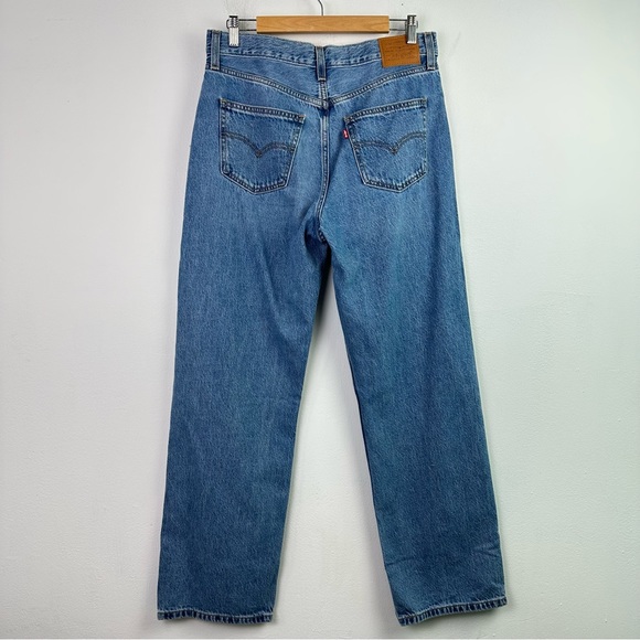 Levi's Loose Straight High Rise Denim Jeans Size 28 - Picture 6 of 12